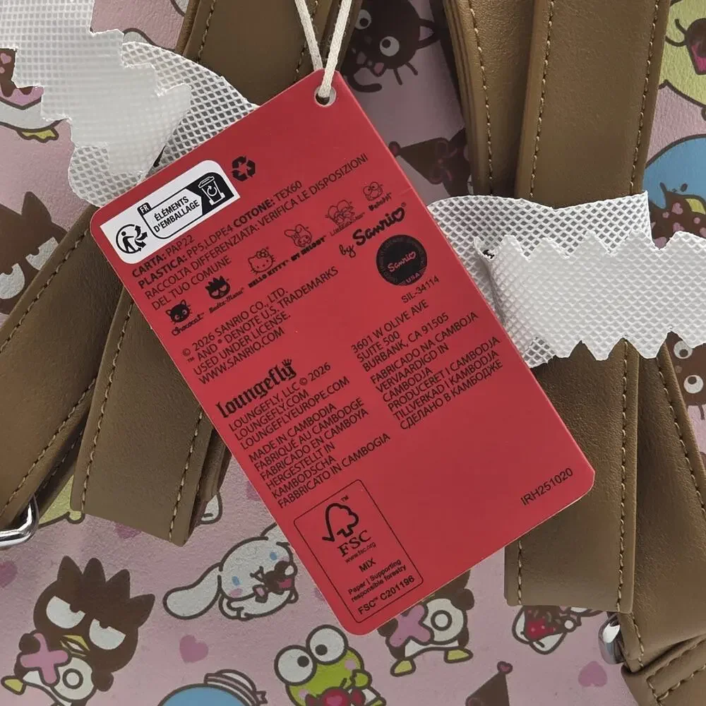 Loungefly Sanrio Hello Kitty And Friends Sweet Treat Mini Backpack New - Picture 7 of 8